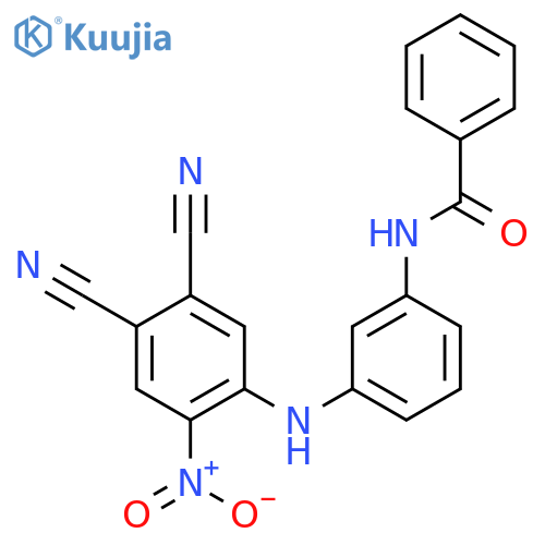 N-[3-(4,5-Dicyano-2-nitro-phenylamino)-phenyl]-benzamide structure