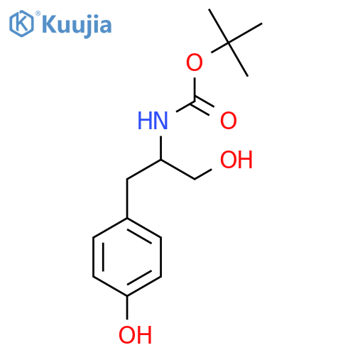 (R)-Tert-Butyl (1-hydroxy-3-(4-hydroxyphenyl)propan-2-yl)carbamate structure