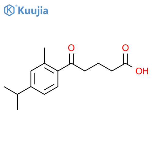 5-(2-Methyl-4-isopropylphenyl)-5-oxo-pentansaeure structure