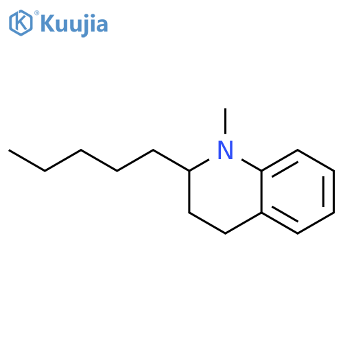 Quinoline, 1,2,3,4-tetrahydro-1-methyl-2-pentyl-, (2S)- structure