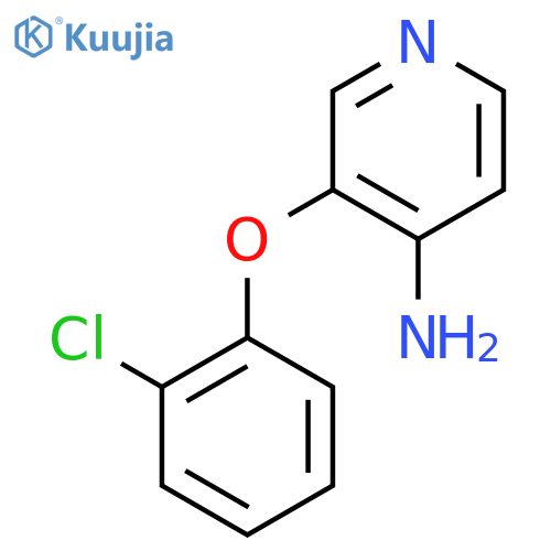 4-Pyridinamine, 3-(2-chlorophenoxy)- structure