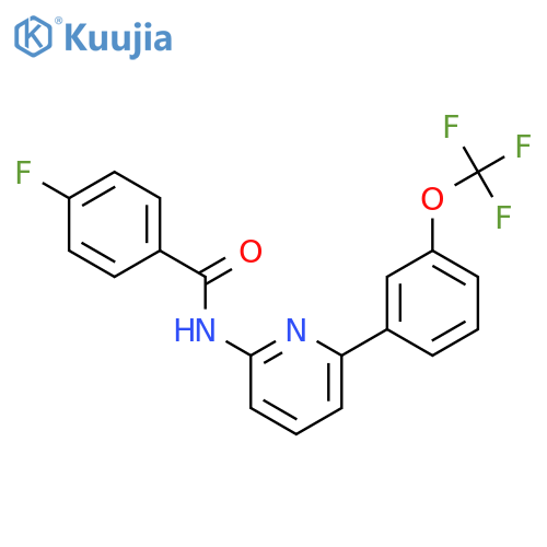 Benzamide, 4-fluoro-N-[6-[3-(trifluoromethoxy)phenyl]-2-pyridinyl]- structure