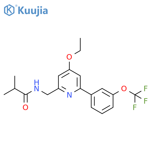 Propanamide, N-[[4-ethoxy-6-[3-(trifluoromethoxy)phenyl]-2-pyridinyl]methyl]-2-methyl- structure