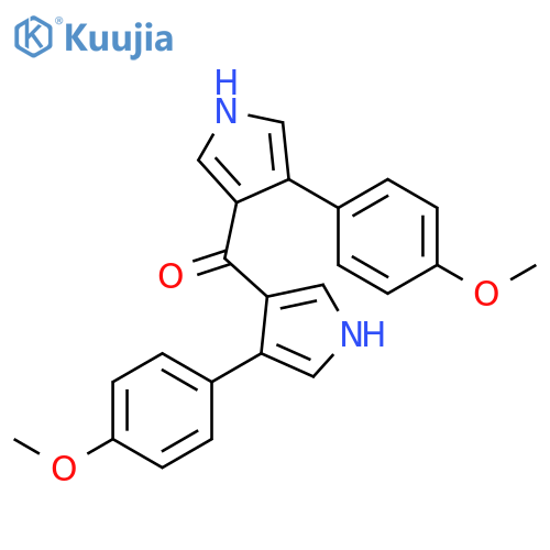 Methanone, bis[4-(4-methoxyphenyl)-1H-pyrrol-3-yl]- structure