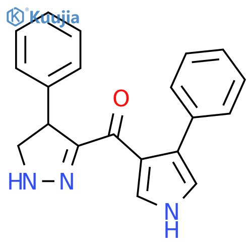 Methanone,(4,5-dihydro-4-phenyl-1H-pyrazol-3-yl)(4-phenyl-1H-pyrrol-3-yl)- structure