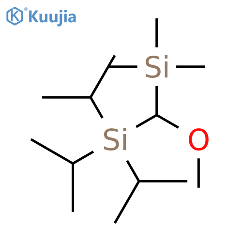 Silane, [methoxy(trimethylsilyl)methyl]tris(1-methylethyl)- structure