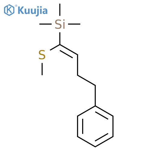 Silane, trimethyl[1-(methylthio)-4-phenyl-1-butenyl]- structure