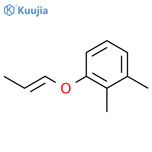 Benzene, 1,2-dimethyl-3-[(1E)-1-propenyloxy]- structure