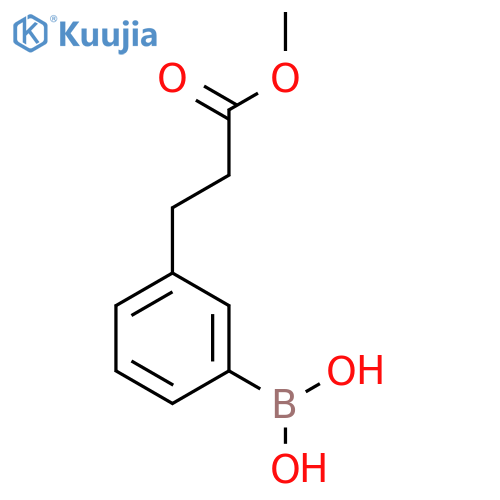 3-(2-Methoxycarbonylethyl)phenylboronic acid structure