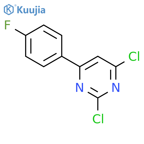 Pyrimidine,2,4-dichloro-6-(4-fluorophenyl)- structure