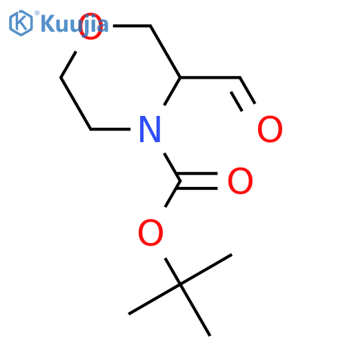 tert-butyl 3-formylmorpholine-4-carboxylate structure