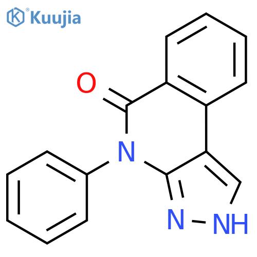 5H-Pyrazolo[3,4-c]isoquinolin-5-one, 2,4-dihydro-4-phenyl- structure