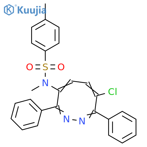 Benzenesulfonamide,N-(7-chloro-3,8-diphenyl-1,2-diazocin-4-yl)-N,4-dimethyl- structure