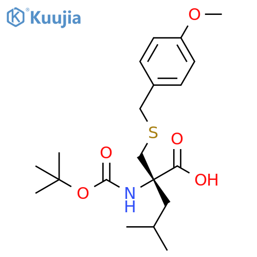 L-Leucine, N-[(1,1-dimethylethoxy)carbonyl]-2-[[[(4-methoxyphenyl)methyl]thio]methyl]- structure