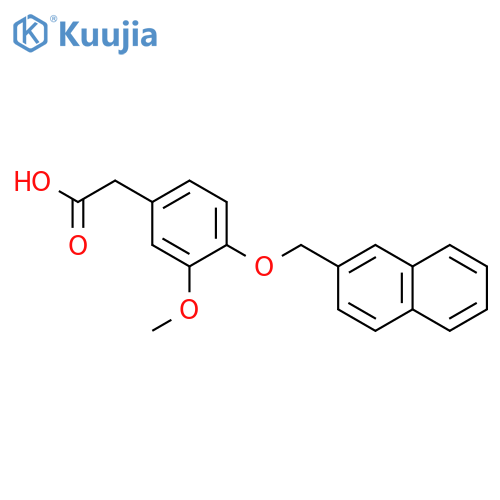 Benzeneacetic acid, 3-methoxy-4-(2-naphthalenylmethoxy)- structure