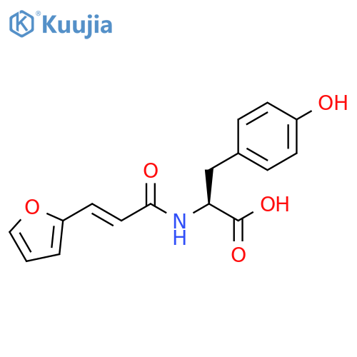 L-Tyrosine, N-[(2E)-3-(2-furanyl)-1-oxo-2-propenyl]- structure