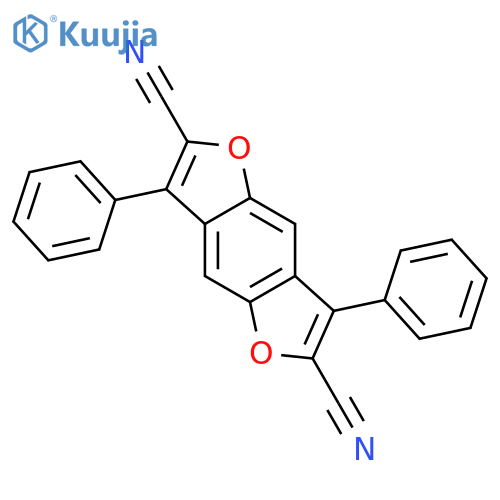 Benzo[1,2-b:4,5-b']difuran-2,6-dicarbonitrile, 3,7-diphenyl- structure
