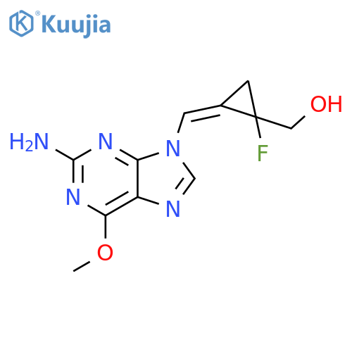 Cyclopropanemethanol,2-[(2-amino-6-methoxy-9H-purin-9-yl)methylene]-1-fluoro-, (2Z)- structure