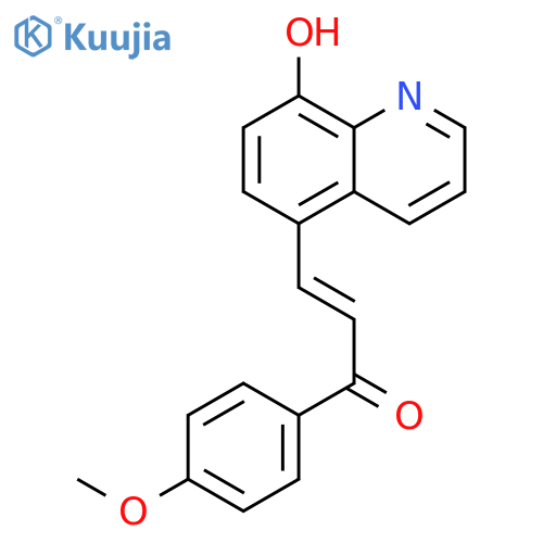2-Propen-1-one, 3-(8-hydroxy-5-quinolinyl)-1-(4-methoxyphenyl)- structure