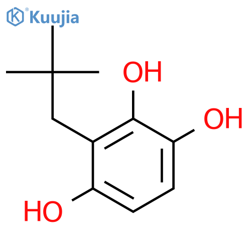 1,2,4-Benzenetriol, 3-(2,2-dimethylpropyl)- structure