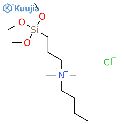 1-Butanaminium, N,N-dimethyl-N-[3-(trimethoxysilyl)propyl]-, chloride structure