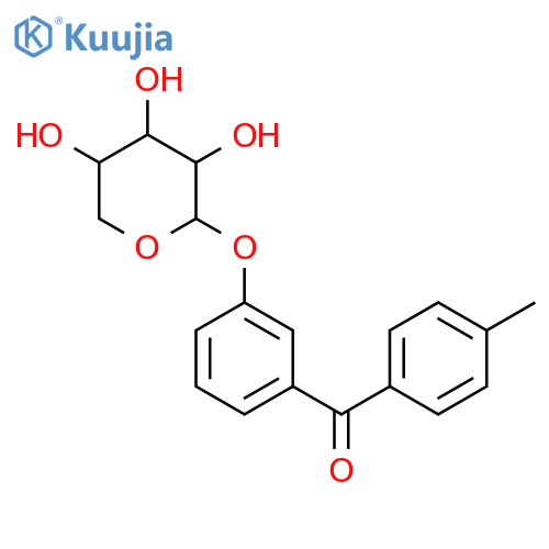 (4-Methylphenyl)(3-(beta-D-xylopyranosyloxy)phenyl)methanone structure