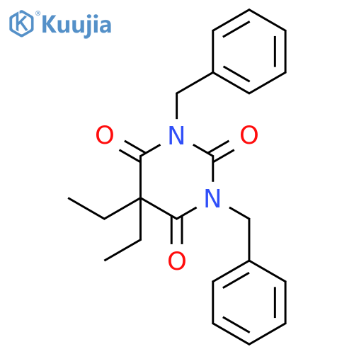 2,4,6(1H,3H,5H)-PYRIMIDINETRIONE, 5,5-DIETHYL-1,3-BIS(PHENYLMETHYL)- structure