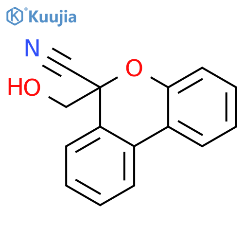 6-(Hydroxymethyl)-6H-dibenzo(b,d)pyran-6-carbonitrile structure