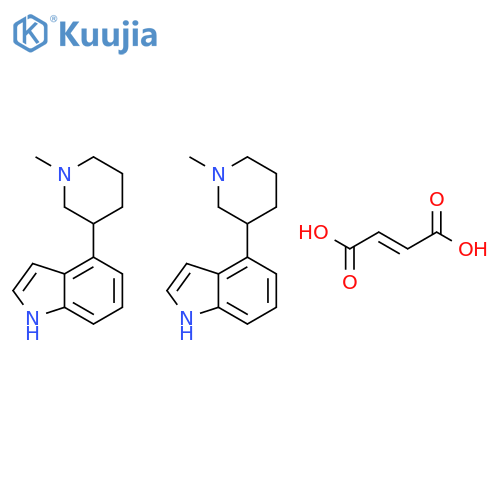 1H-Indole, 4-(1-methyl-3-piperidinyl)-, (E)-2-butenedioate (2:1) structure