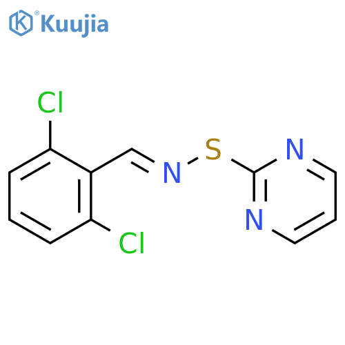 2-Pyrimidinesulfenamide, N-[(2,6-dichlorophenyl)methylene]- structure