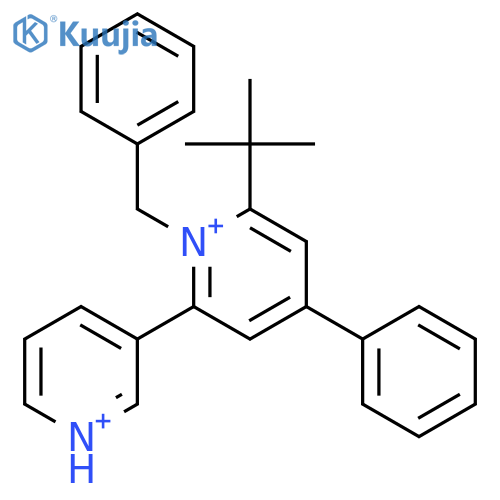 2,3'-BIPYRIDINIUM, 6-(1,1-DIMETHYLETHYL)-4-PHENYL-1-(PHENYLMETHYL)- structure