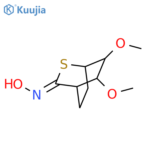 2-Thiabicyclo[2.2.2]octan-3-one, 5,6-dimethoxy-, oxime structure