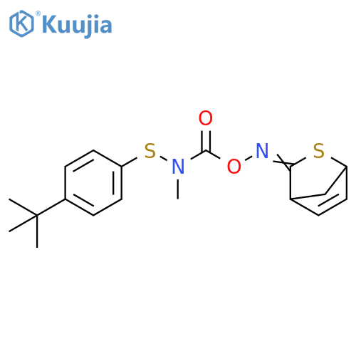2-Thiabicyclo[2.2.1]hept-5-en-3-one, O-[[[[4-(1,1-dimethylethyl)phenyl]thio]methylamino]carbonyl]oxime (9CI) structure