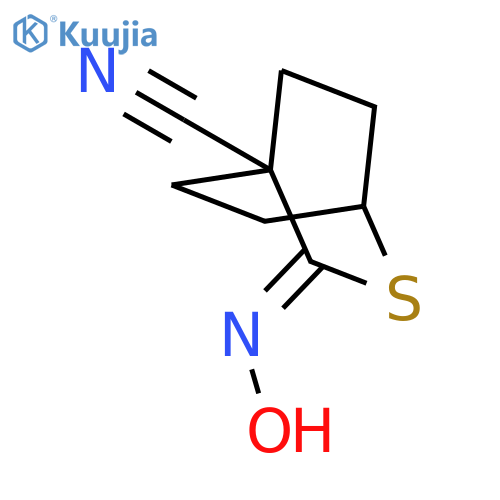 2-Thiabicyclo[2.2.2]octane-4-carbonitrile, 3-(hydroxyimino)- structure
