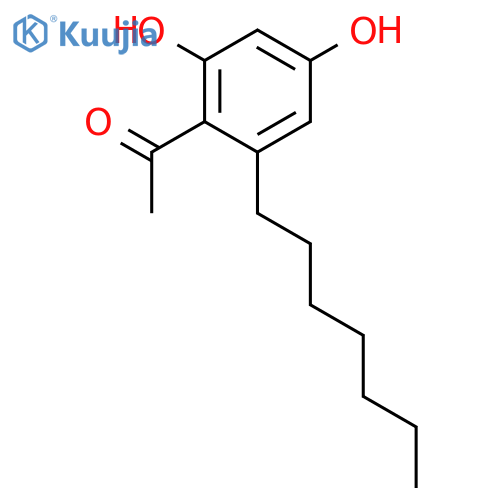 ETHANONE, 1-(2-HEPTYL-4,6-DIHYDROXYPHENYL)- structure