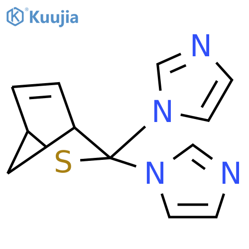 1H-Imidazole, 1,1'-(2-thiabicyclo[2.2.1]hept-5-en-3-ylidene)bis- structure