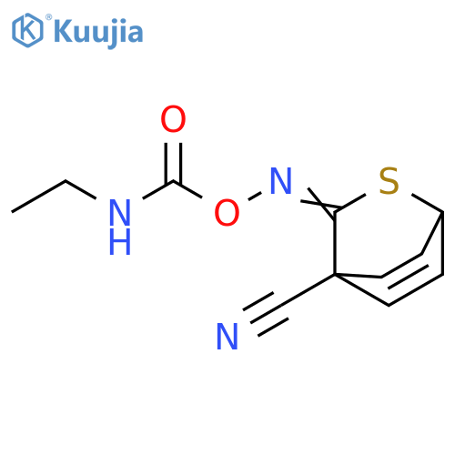 2-Thiabicyclo[2.2.2]oct-5-ene-4-carbonitrile, 3-[[[(ethylamino)carbonyl]oxy]imino]- (9CI) structure