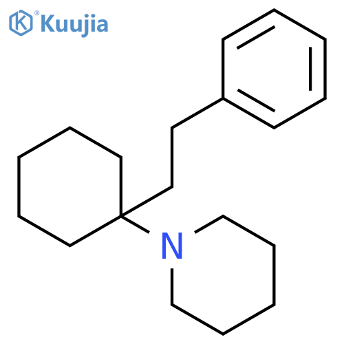 Piperidine, 1-[1-(2-phenylethyl)cyclohexyl]- structure