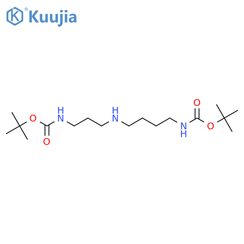 Tert-butyl N-[3-[4-[(2-methylpropan-2-yl)oxycarbonylamino]butylamino]propyl]carbamate structure