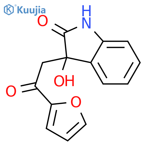 2h-indol-2-one, 3-[2-(2-furanyl)-2-oxoethyl]-1,3-dihydro-3-hydroxy- (en) structure