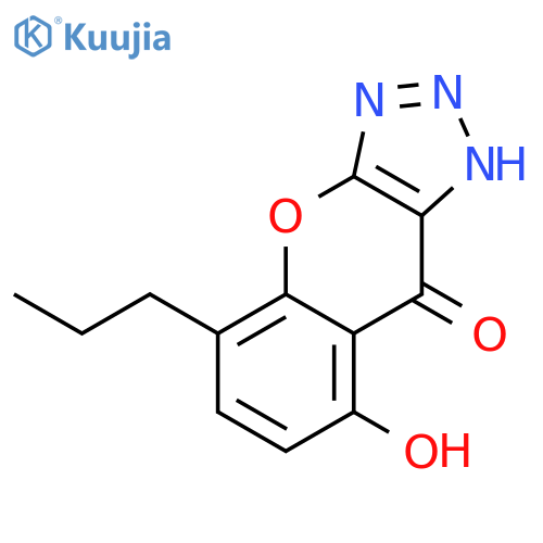 [1]Benzopyrano[2,3-d]-1,2,3-triazol-9(1H)-one, 8-hydroxy-5-propyl- structure