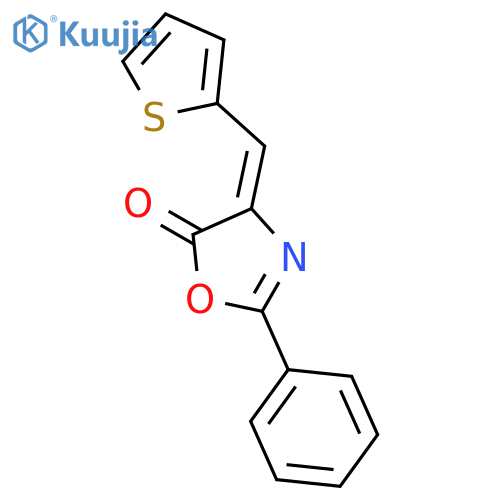 5(4H)-Oxazolone, 2-phenyl-4-(2-thienylmethylene)-, (Z)- structure