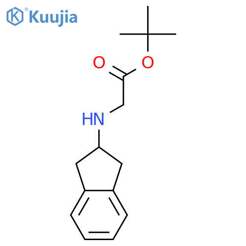 2-(Indan-2-ylamino)acetic acid tert-butyl ester structure