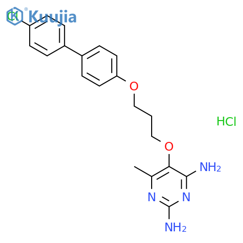 2,4-Pyrimidinediamine,5-[3-[(4'-chloro[1,1'-biphenyl]-4-yl)oxy]propoxy]-6-methyl-, hydrochloride(1:1) structure