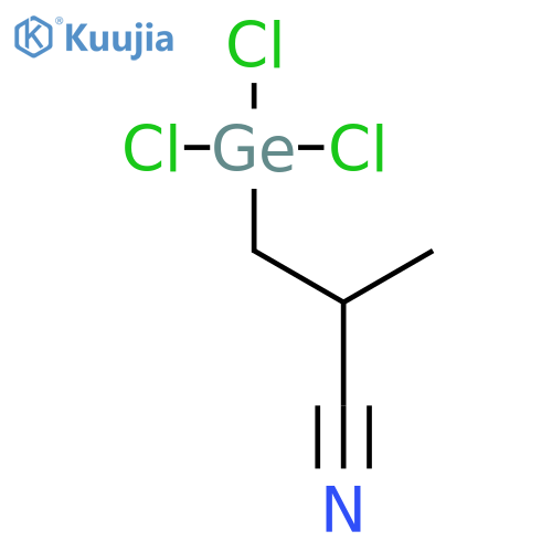 Propanenitrile, 2-methyl-3-(trichlorogermyl)- structure