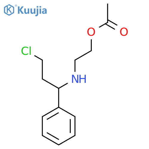 2-[(3-Chloro-1-phenylpropyl)amino]ethyl acetate structure