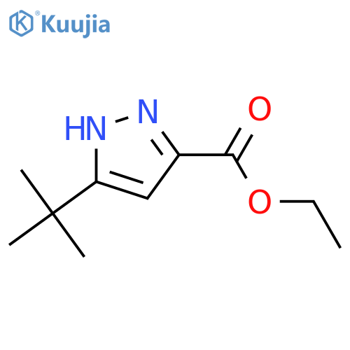 Ethyl 5-tert-butyl-1h-pyrazole-3-carboxylate structure