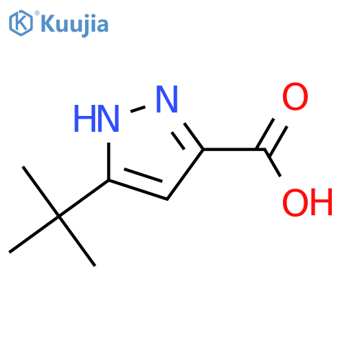 5-tert-butyl-1H-pyrazole-3-carboxylic acid structure