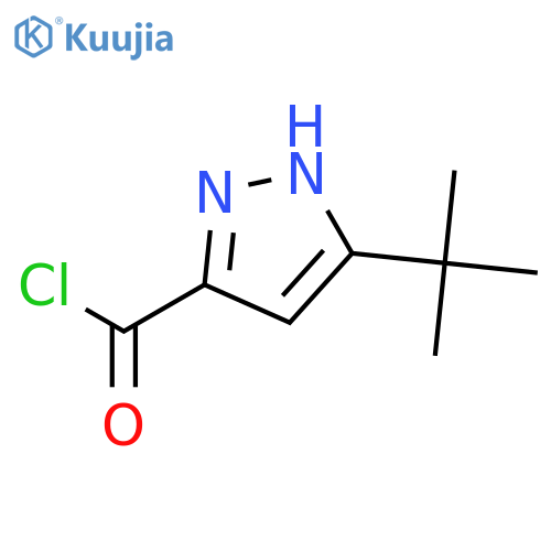 1H-Pyrazole-3-carbonylchloride, 5-(1,1-dimethylethyl)- structure