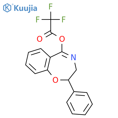 Acetic acid, trifluoro-, 2,3-dihydro-2-phenyl-1,4-benzoxazepin-5-yl ester structure